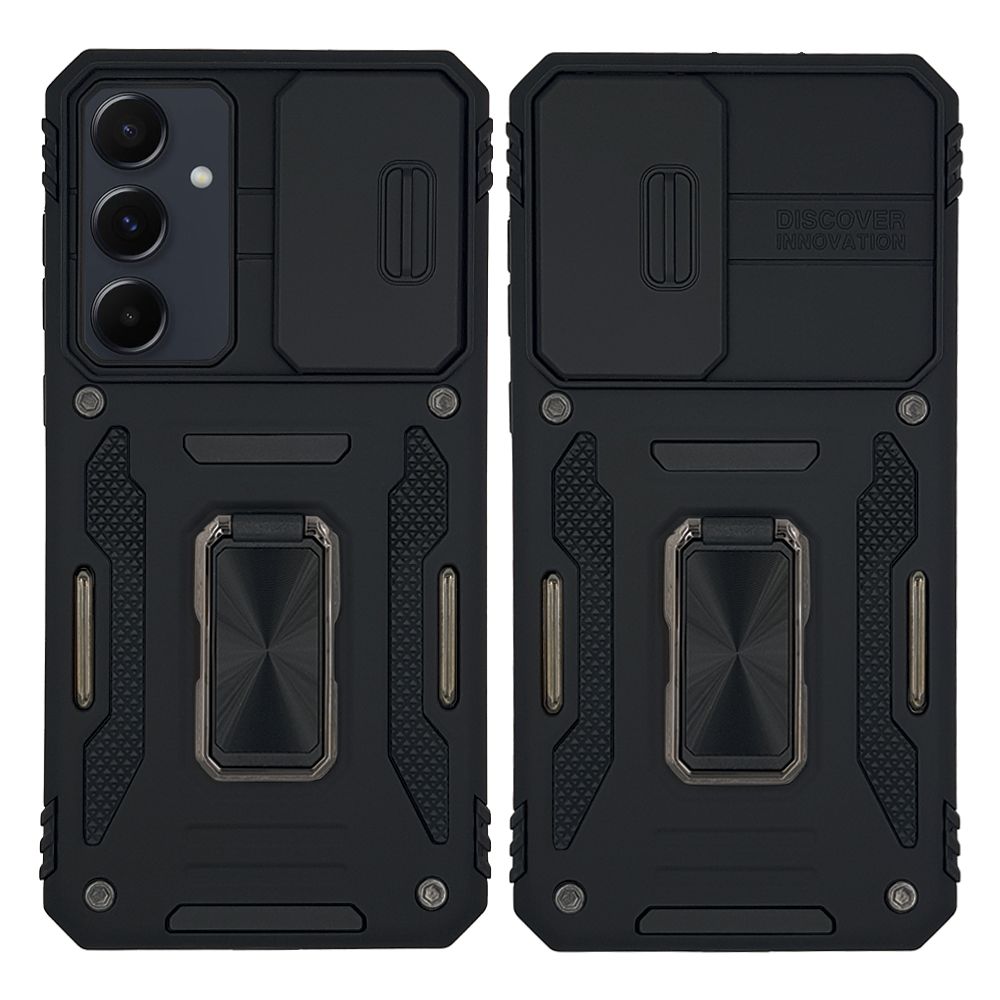 Θήκη Ring Armor CamShield Sonique για Samsung Galaxy A55 5G Μαύρο