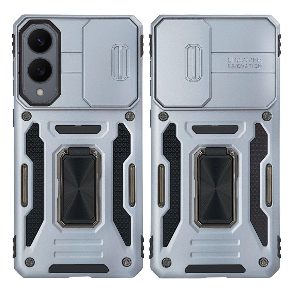 Θήκη Ring Armor CamShield Sonique για Samsung Galaxy S25 Edge Γκρι