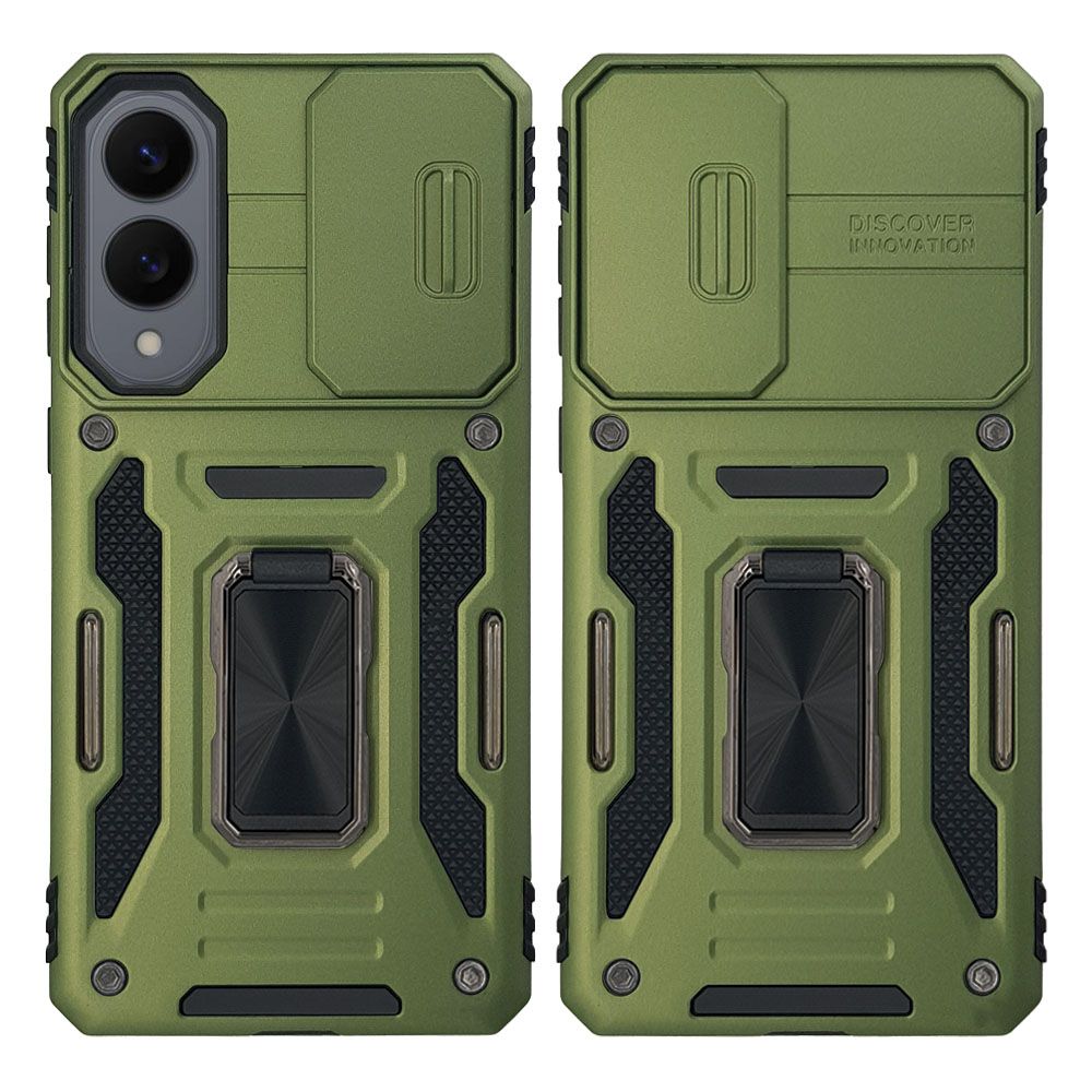 Θήκη Ring Armor CamShield Sonique για Samsung Galaxy S25 Edge Χακί