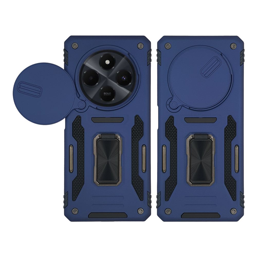 Θήκη Ring Armor CamShield Sonique για Xiaomi Redmi 14C 4G / Poco C75 4G / Redmi A4 5G / Redmi 17C 4G Μπλέ