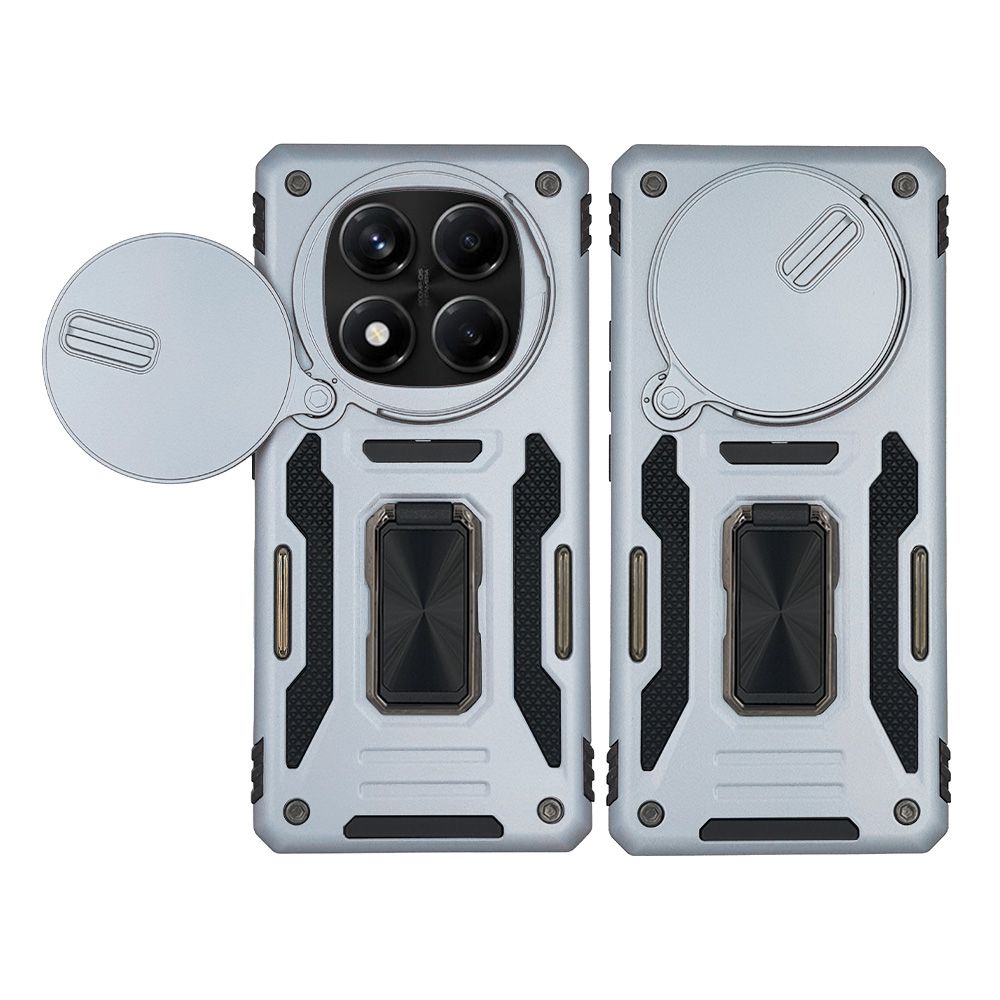Θήκη Ring Armor CamShield Sonique για Xiaomi Redmi Note 14 Pro 4G Γκρι