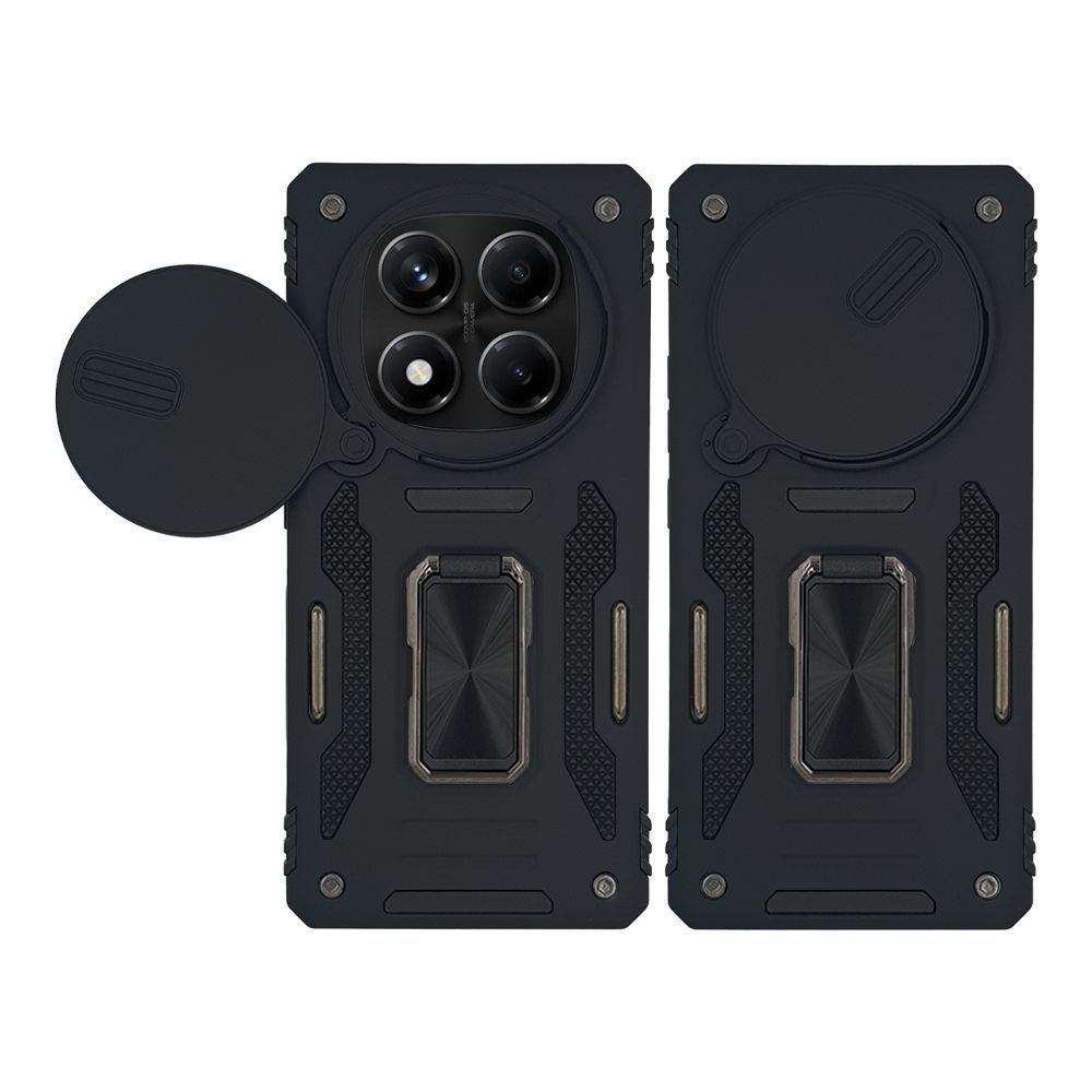 Θήκη Ring Armor CamShield Sonique για Xiaomi Redmi Note 14 Pro 4G Μαύρο