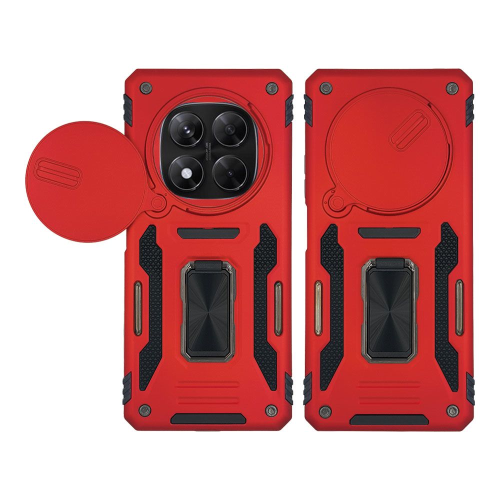 Θήκη Ring Armor CamShield Sonique για Xiaomi Redmi Note 14 Pro 5G / Poco X7 5G Κόκκινο
