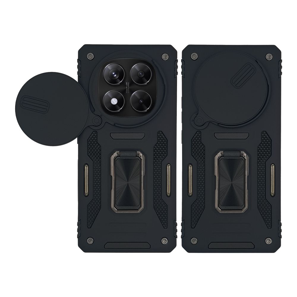 Θήκη Ring Armor CamShield Sonique για Xiaomi Redmi Note 14 Pro 5G / Poco X7 5G Μαύρο