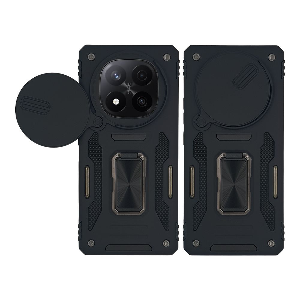 Θήκη Ring Armor CamShield Sonique για Xiaomi Redmi Note 14 Pro Plus 5G Μαύρο