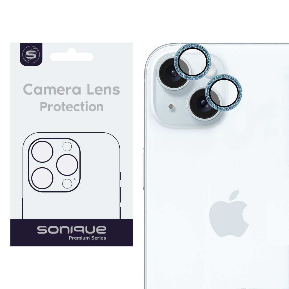 Camera Protection Sonique Glitter Lens Pro Apple iPhone 15 / iPhone 15 Plus Blue