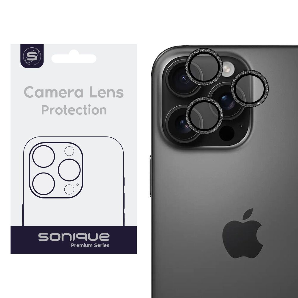 Camera Protection Sonique Glitter Lens Pro Apple iPhone 16 Pro / iPhone 16 Pro Max Natural Titanium