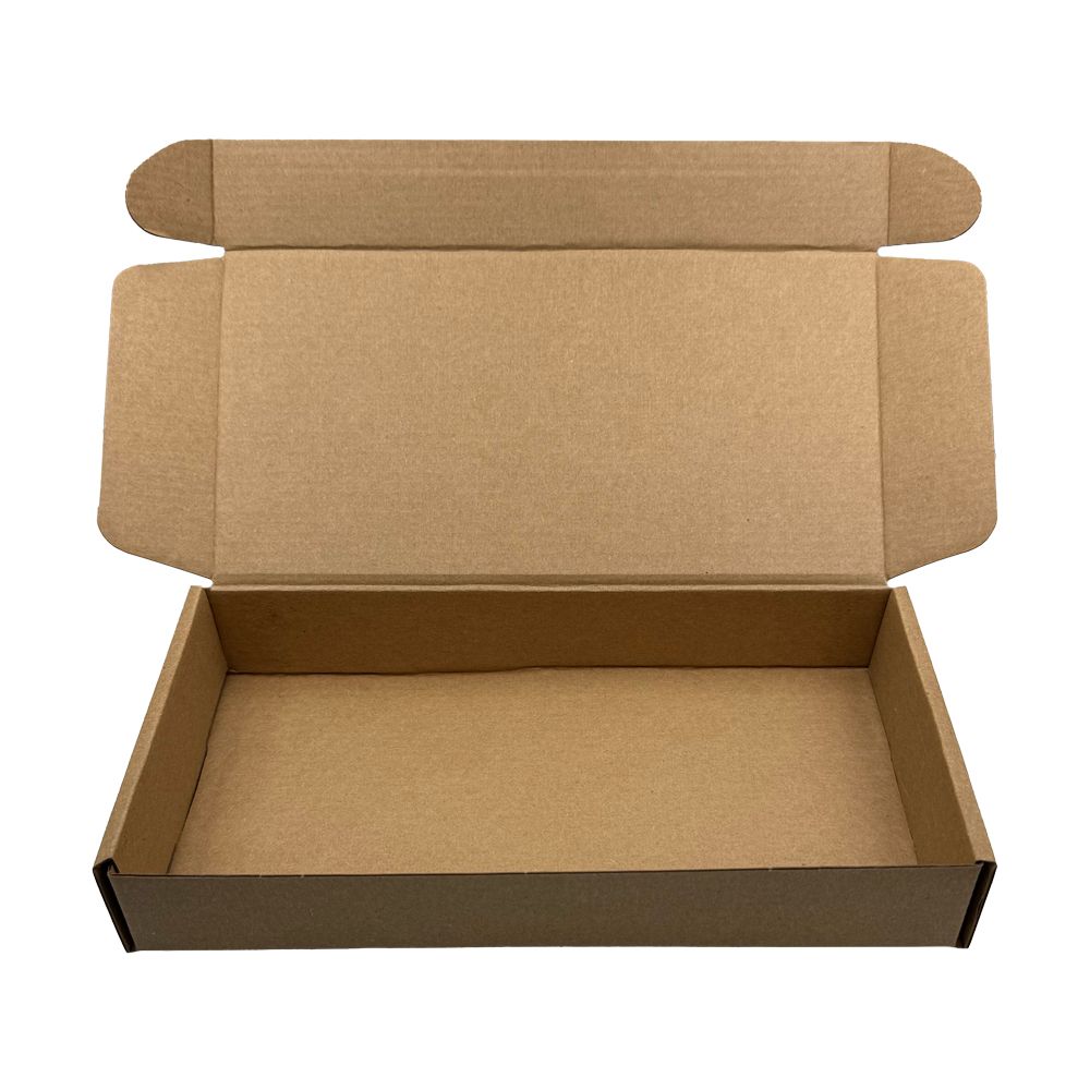 Κασετίνα Συσκευασίας για Αποστολές Eshop 24x12.5x3.8cm από Καφέ Τρίφυλλο Χαρτόνι 50τμ Καφέ