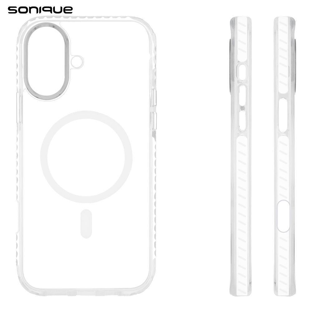 Θήκη Magnetic MagHard Pro Sonique Apple iPhone 16 Plus Λευκό