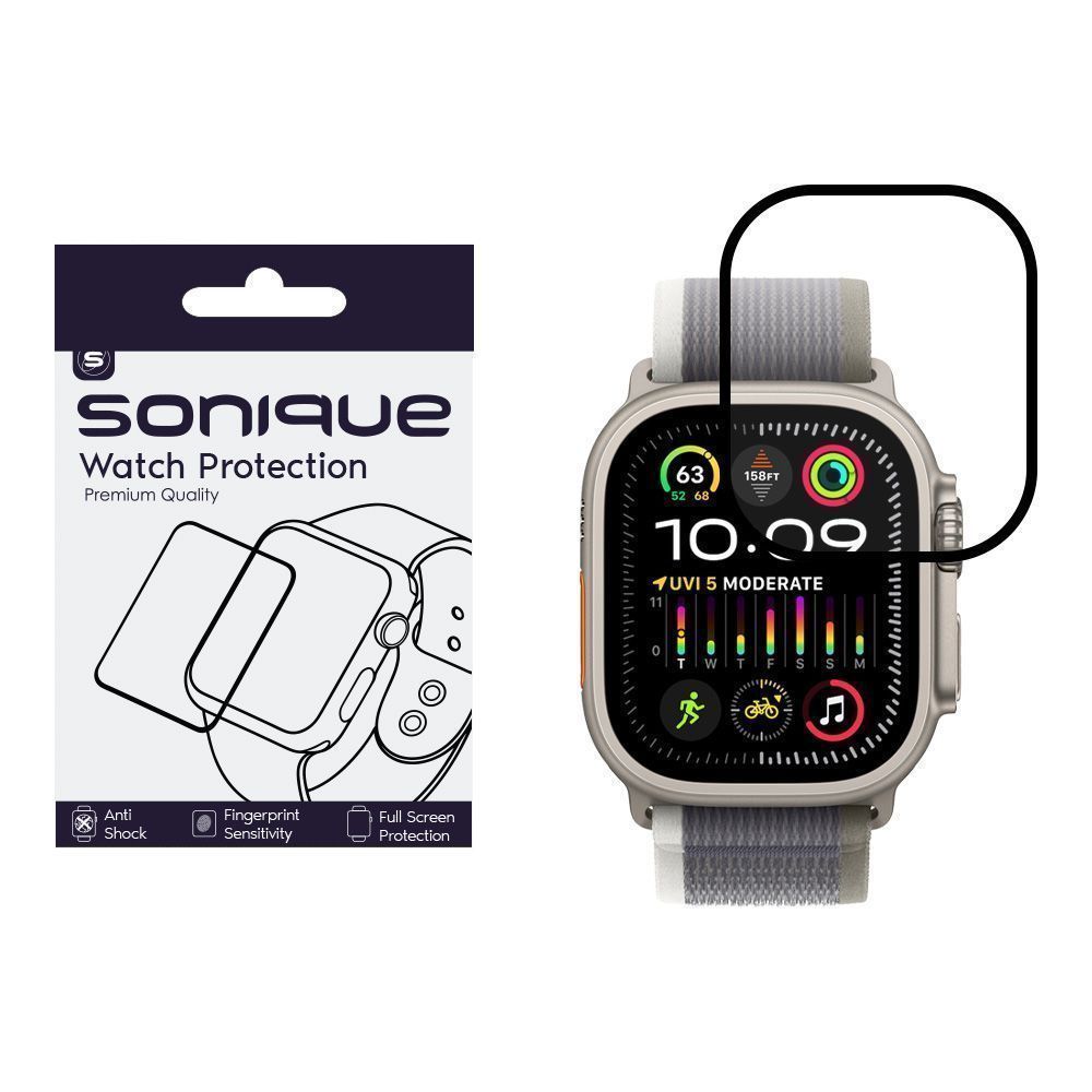 Watch Protection Sonique FlexGlass 7H Full Cover Apple Watch Ultra/Ultra 2 49mm Μαύρο