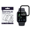 Watch Protection Sonique FlexGlass 7H Full Cover Apple Watch 4/5/6/SE/SE 2/SE 3 44mm Μαύρο