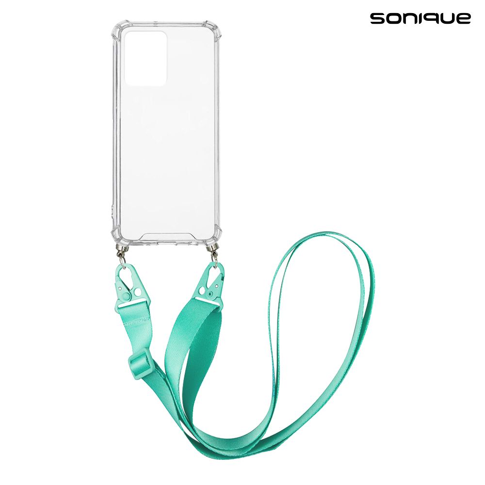 Θήκη Σιλικόνης με Strap Sonique Armor Clear Realme C35 Γαλάζιο