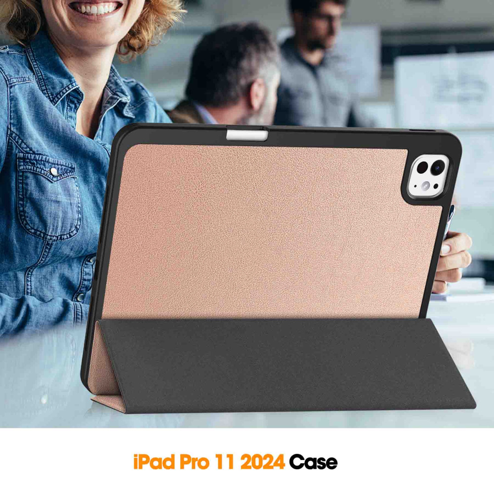 Θήκη Tablet Smartcase Slim Sonique για Apple iPad Pro 2024 11" Ροζ Χρυσό