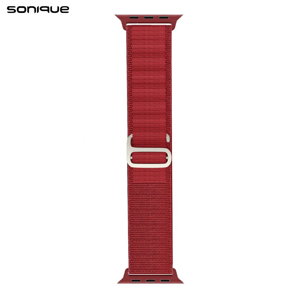 Λουράκι Nylon Alpine Loop Band Sonique για Apple Watch (42/44/45/46/49MM) Κόκκινο