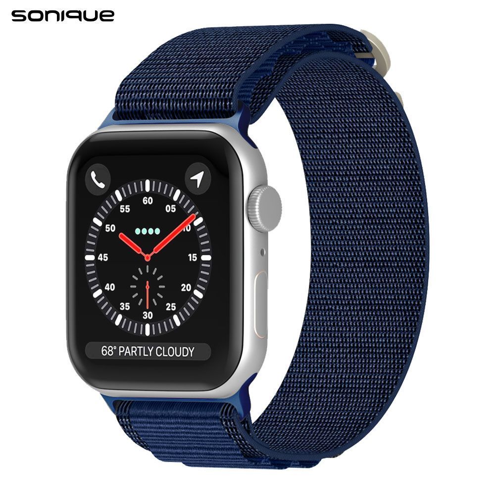 Λουράκι Nylon Alpine Loop Band Sonique για Apple Watch (42/44/45/46/49MM) Μπλέ