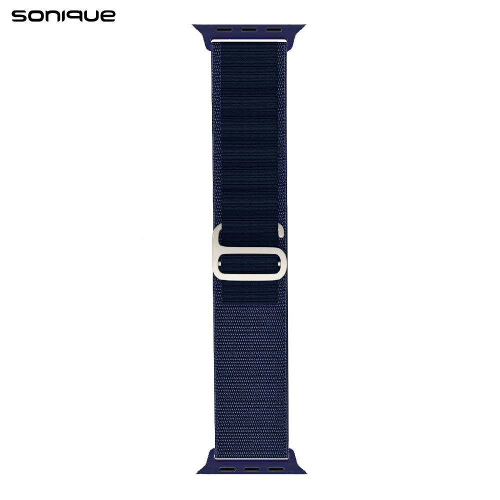 Λουράκι Nylon Alpine Loop Band Sonique για Apple Watch (42/44/45/46/49MM) Μπλε Σκούρο