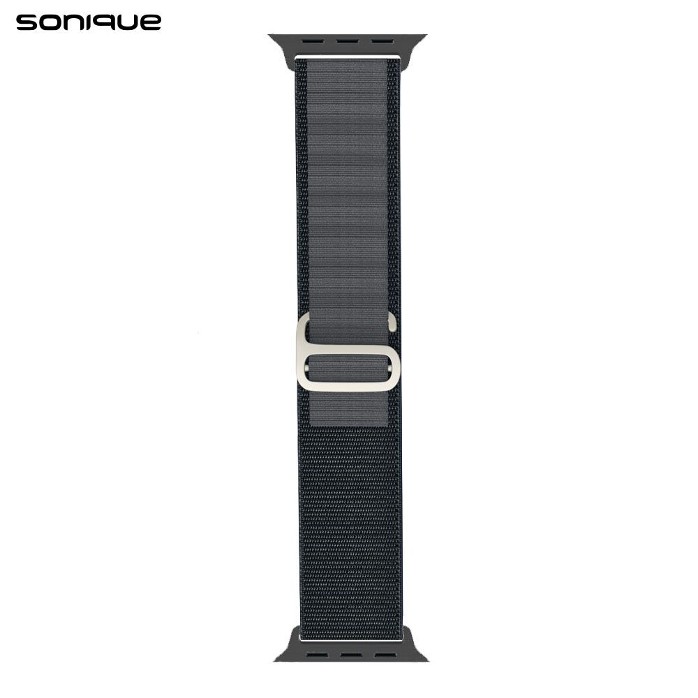 Λουράκι Nylon Alpine Loop Band Sonique για Apple Watch (42/44/45/46/49MM) Σκούρο Γκρι