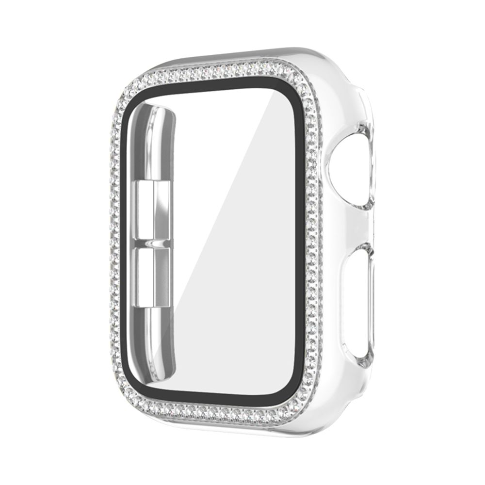 Θήκη Προστασία Luxury Diamond PC + Tempered Glass Sonique για Apple Watch 1/2/3 42mm Διάφανο