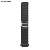 Λουράκι Nylon Alpine Loop Band Sonique 20mm για Samsung, Huawei, Amazfit, Xiaomi, Honor Σκούρο Γκρι