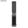 Λουράκι Nylon Alpine Loop Band Sonique 22mm για Samsung, Huawei, Amazfit, Xiaomi, Honor Μαύρο / Γκρι