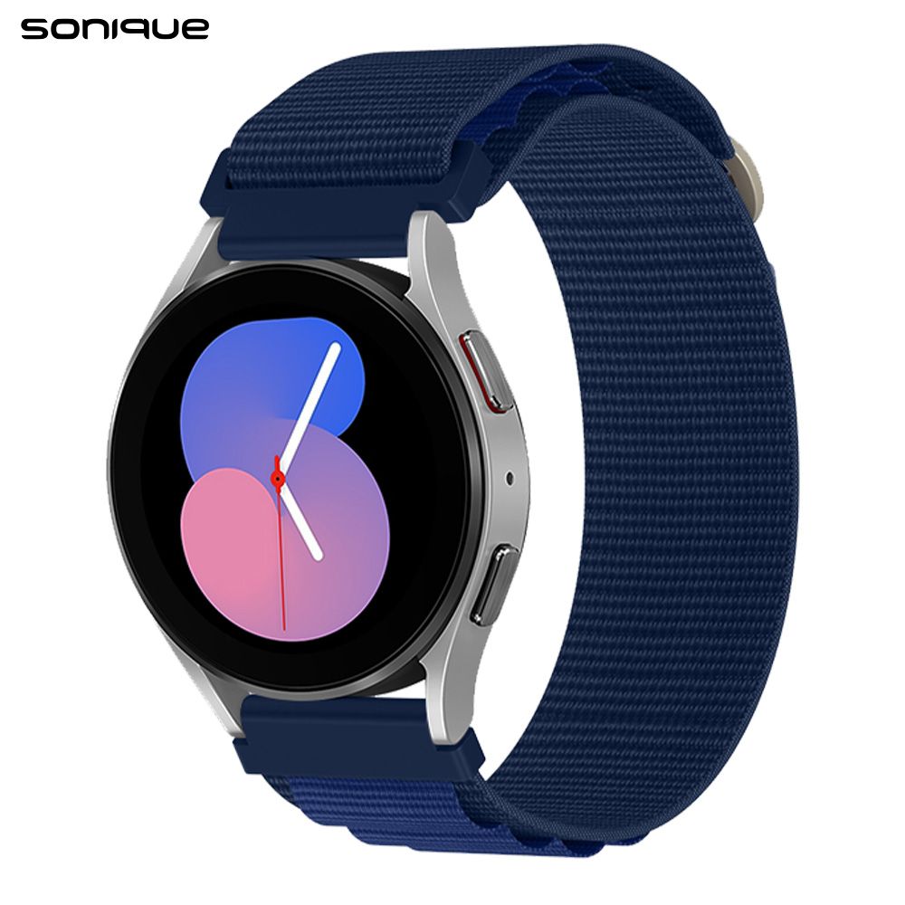 Λουράκι Nylon Alpine Loop Band Sonique 22mm για Samsung, Huawei, Amazfit, Xiaomi, Honor Μπλέ