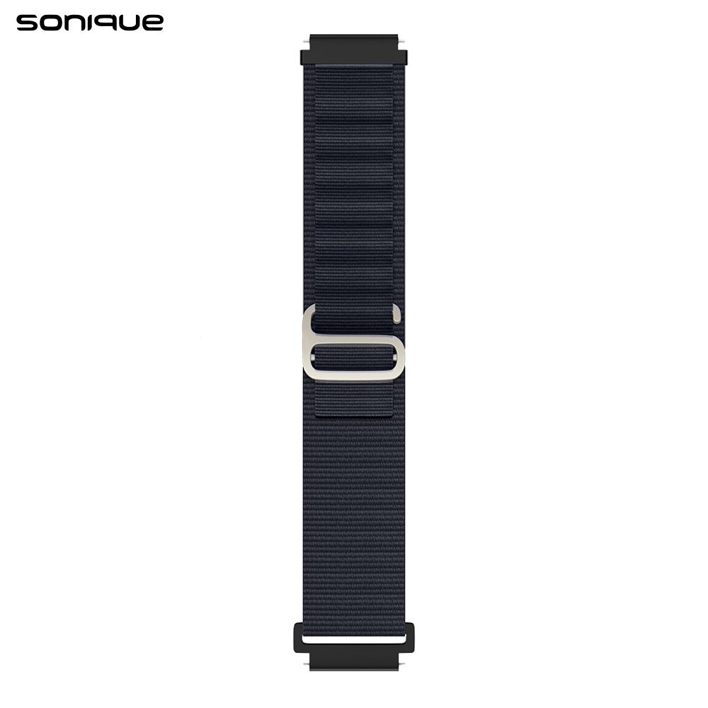 Λουράκι Nylon Alpine Loop Band Sonique 22mm για Samsung, Huawei, Amazfit, Xiaomi, Honor Μπλε Σκούρο