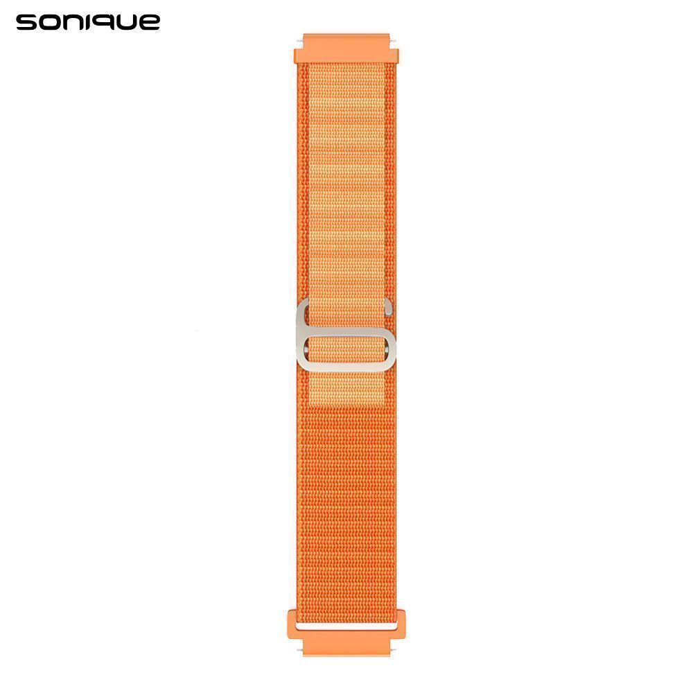 Λουράκι Nylon Alpine Loop Band Sonique 22mm για Samsung, Huawei, Amazfit, Xiaomi, Honor Πορτοκαλί