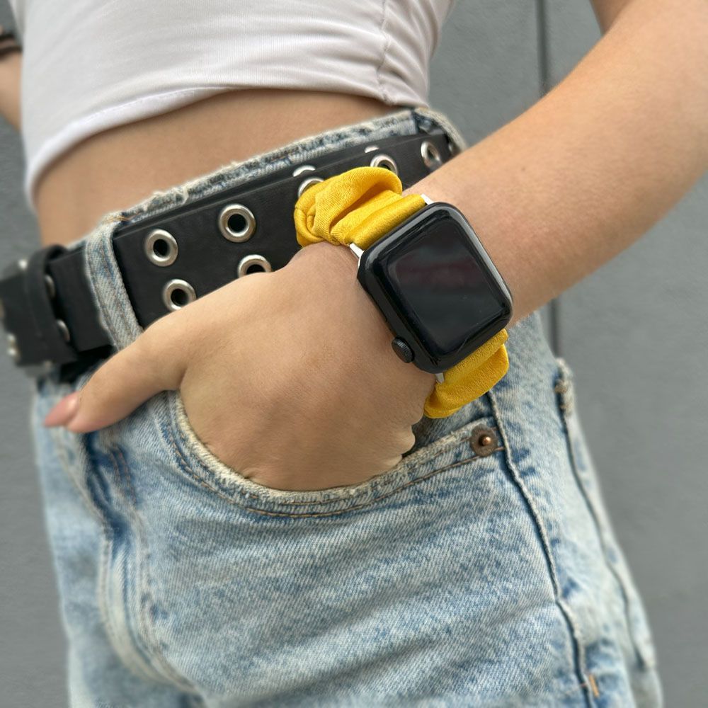 Λουράκι Scruncie Band Sonique για Apple Watch (38/40/41MM) Κίτρινο
