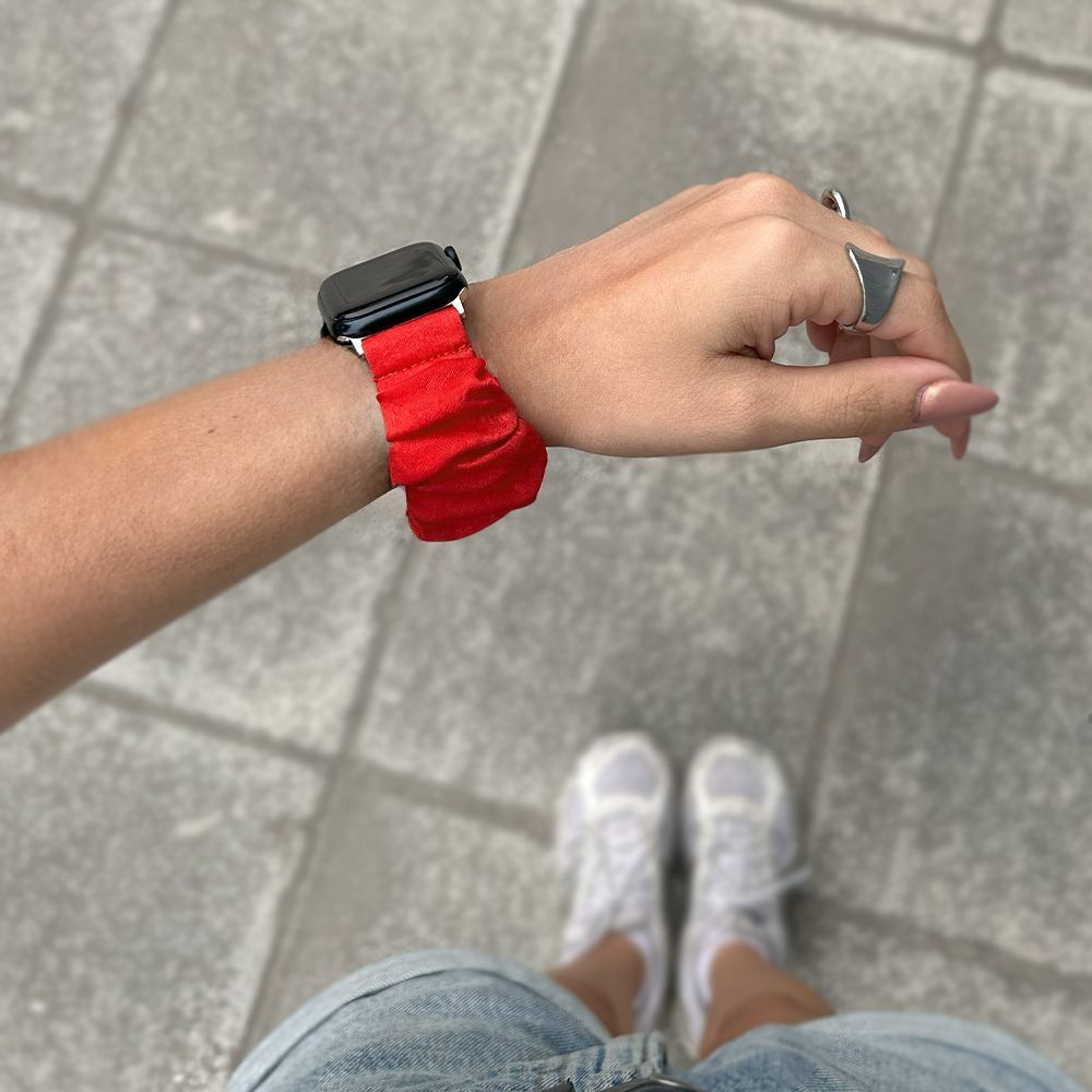 Λουράκι Scruncie Band Sonique για Apple Watch (38/40/41MM) Κόκκινο