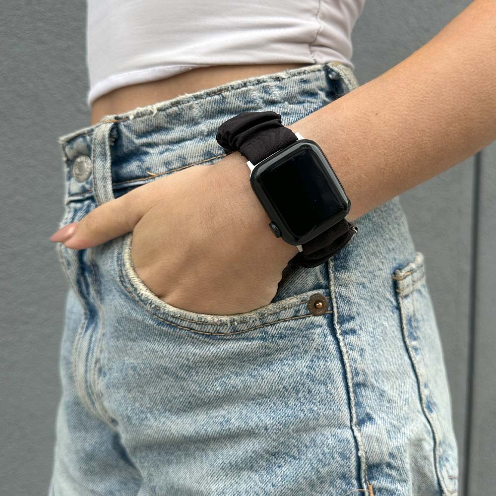 Λουράκι Scruncie Band Sonique για Apple Watch (38/40/41MM) Μαύρο