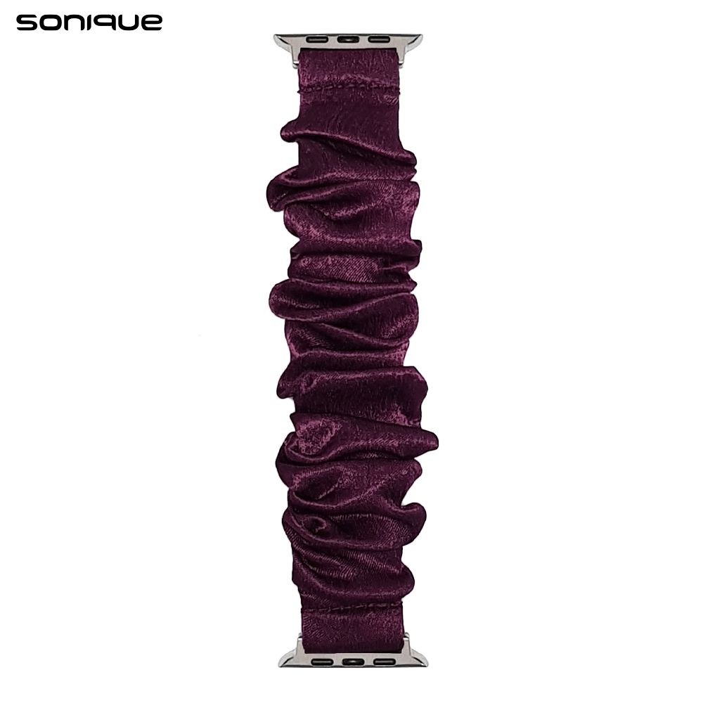 Λουράκι Scruncie Band Sonique για Apple Watch (38/40/41MM) Μωβ Σκούρο