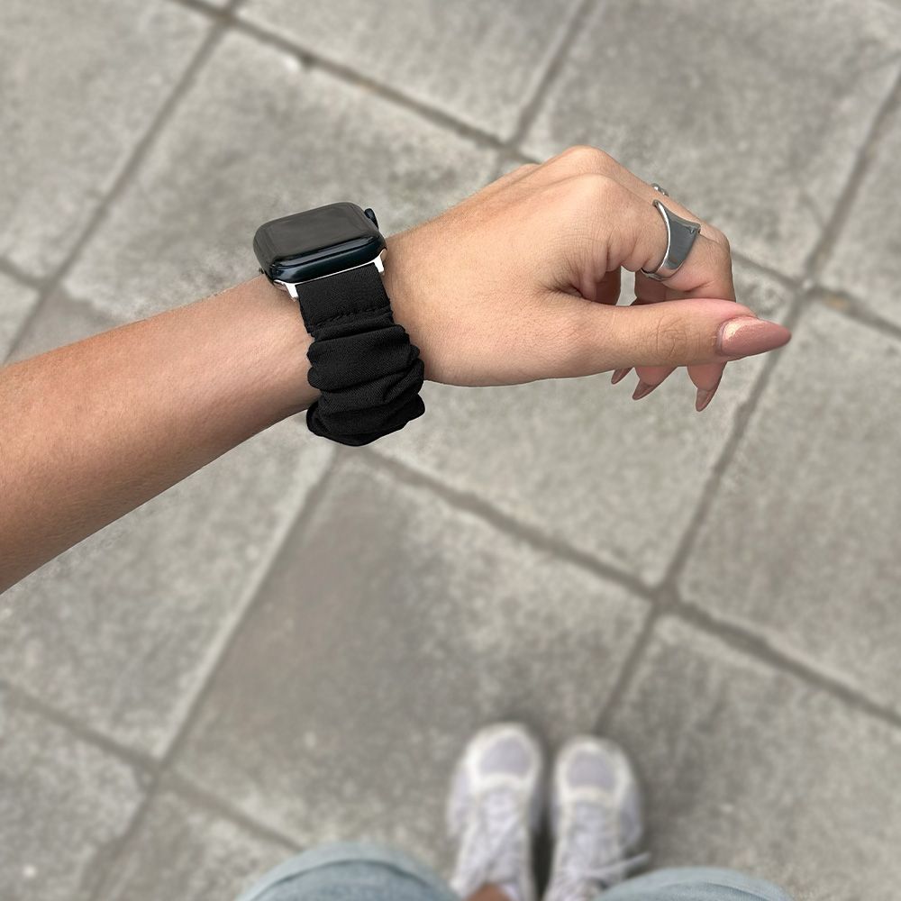 Λουράκι Scruncie Band Sonique για Apple Watch (42/44/45/49MM) Μαύρο