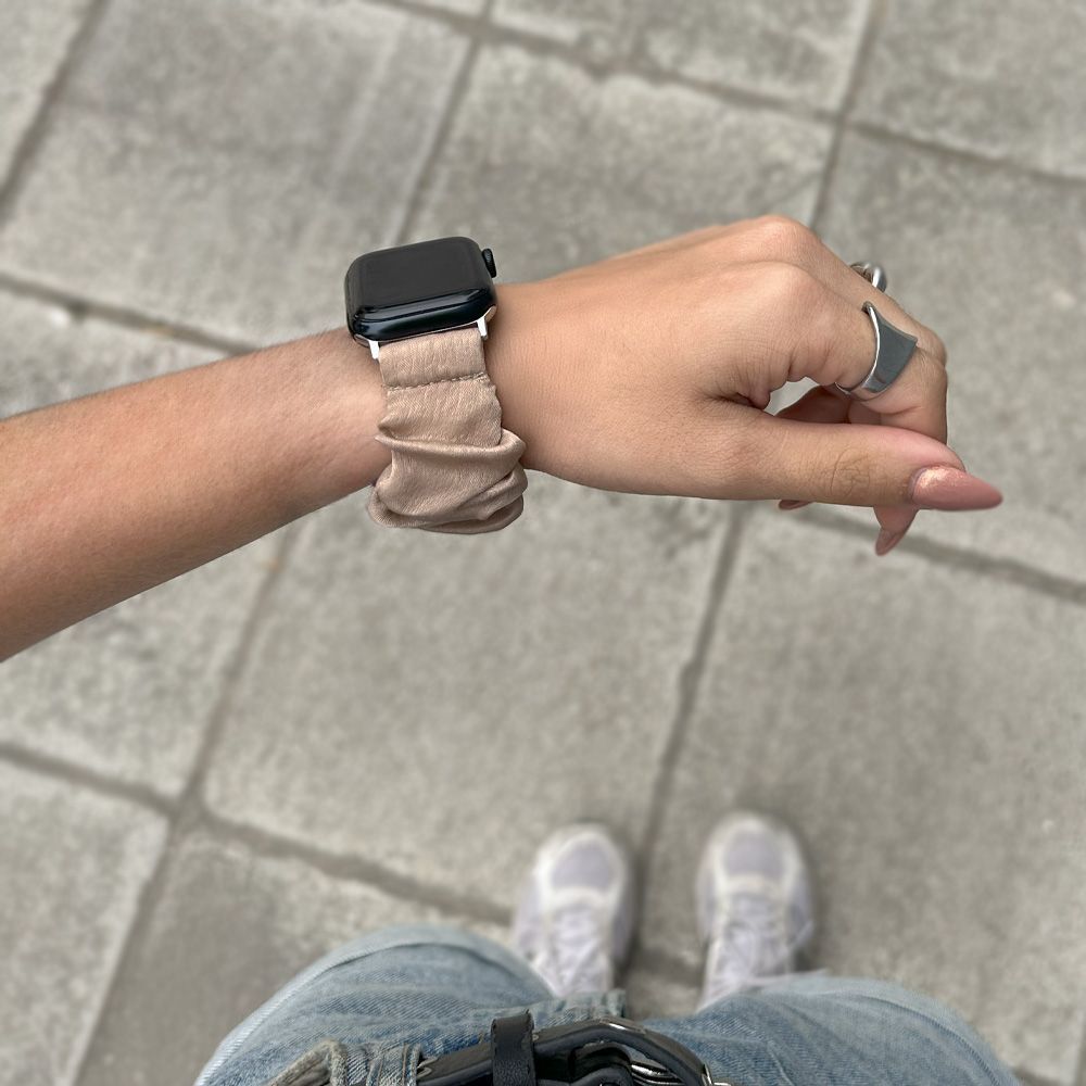 Λουράκι Scruncie Band Sonique για Apple Watch (42/44/45/49MM) Μπεζ