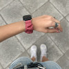 Λουράκι Scruncie Band Sonique για Apple Watch (42/44/45/49MM) Ροζ Σκούρο
