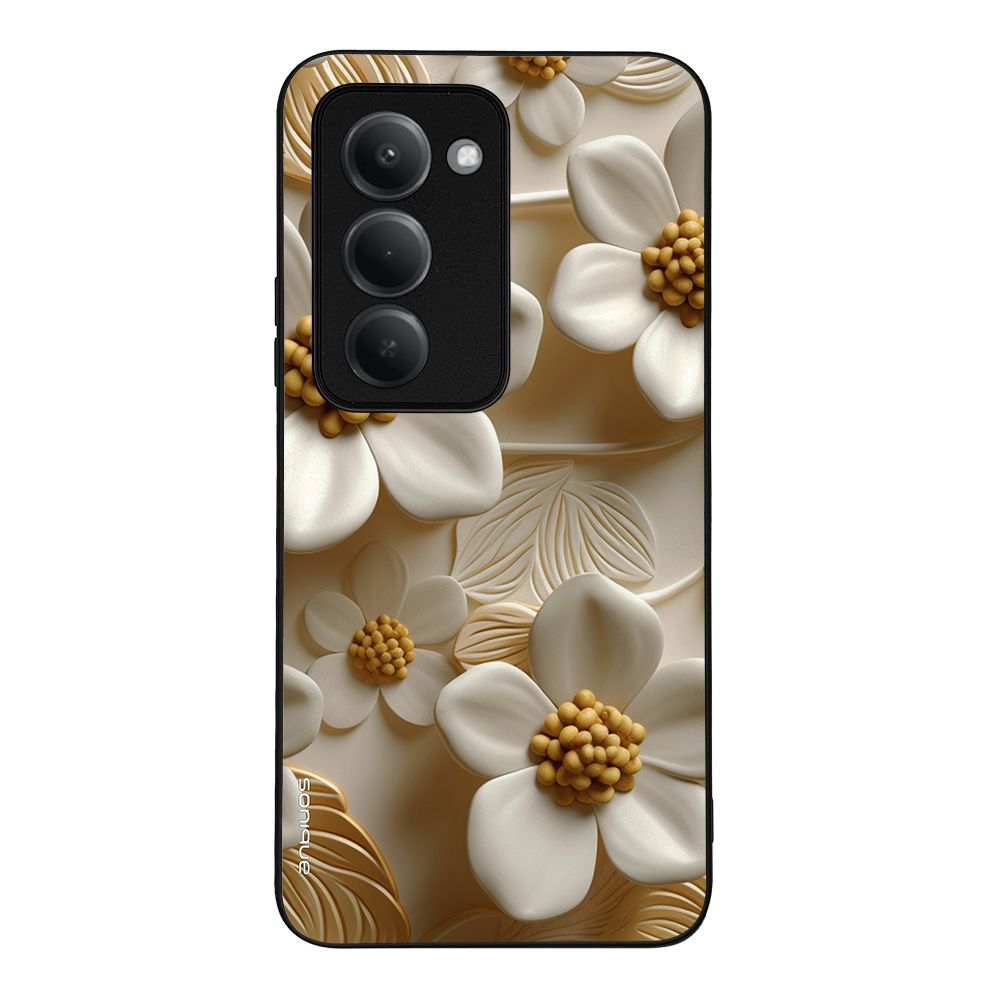 Θήκη Sonique 3D Flower Series για Xiaomi Redmi 15 4G / Redmi 15 5G Λευκό