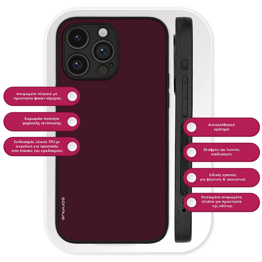 Θήκη Sonique ColorBloc Series για Huawei Nova 10 Pro Μπορντό