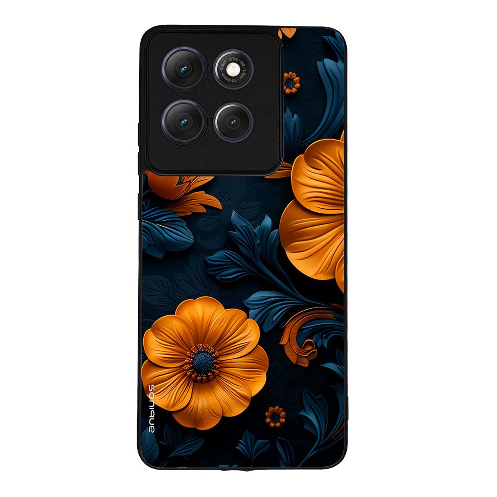 Θήκη Sonique 3D Flower Series για Motorola Moto G86 5G / Moto G86 5G Power Πορτοκαλί 01