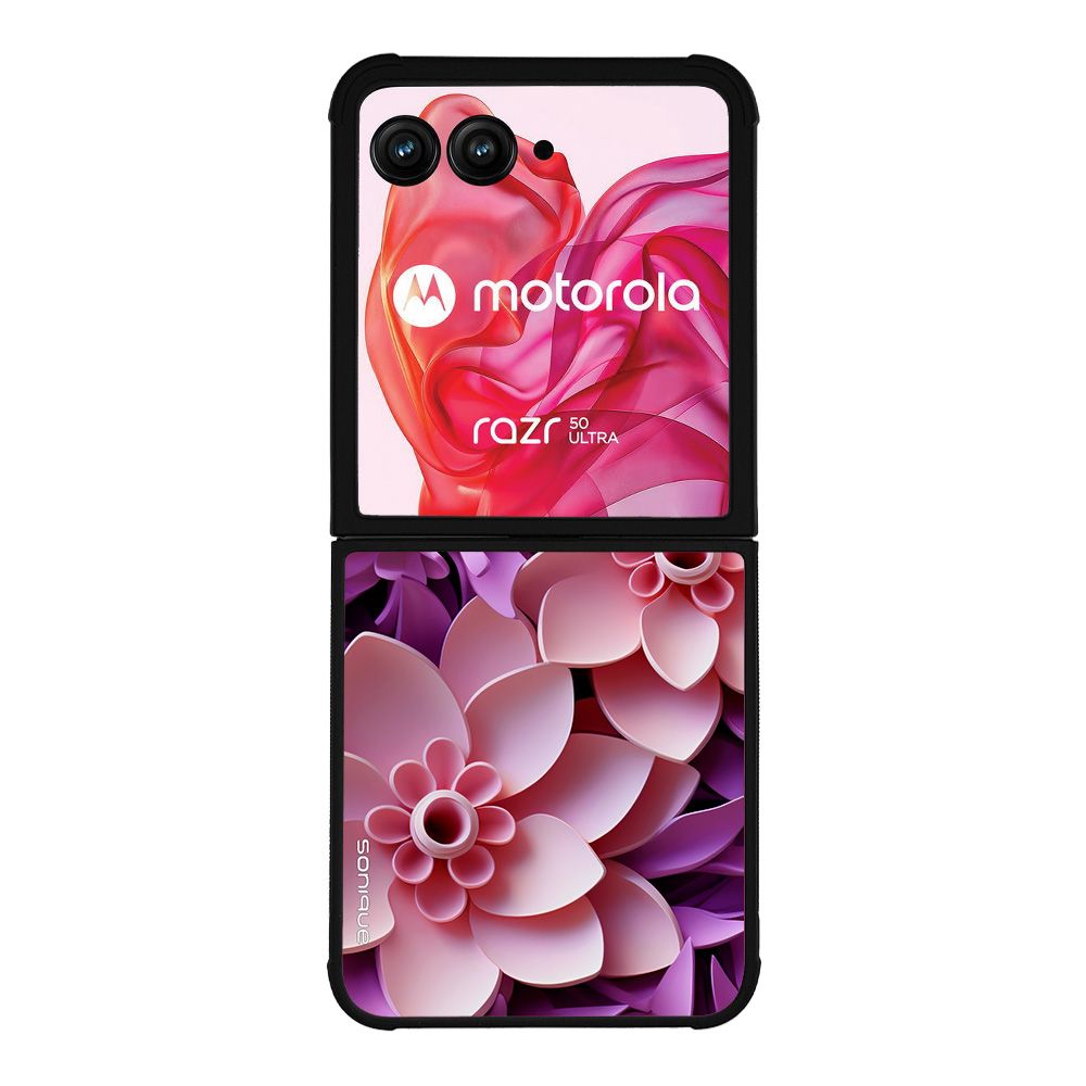 Θήκη Sonique 3D Flower Series για Motorola Motorola Razr 50 Ultra Ροζ