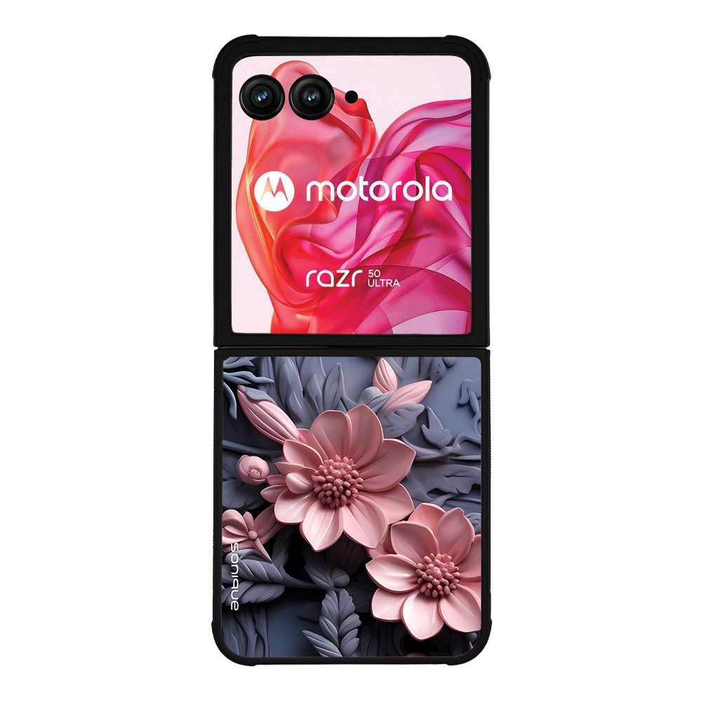 Θήκη Sonique 3D Flower Series για Motorola Motorola Razr 50 Ultra Ροζ 02
