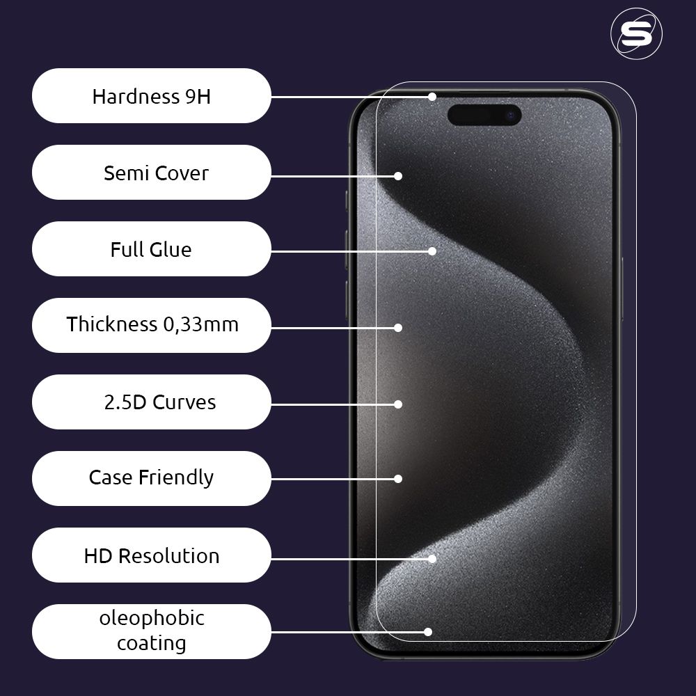 Hardy Glass Sonique Premium Series HD 9H Apple iPhone 17 Pro Max / iPhone 18 Pro Max