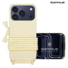 Θήκη Σιλικόνης με Κορδόνι CarryHang Sonique Apple iPhone 17 Pro Max Μπεζ