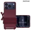 Θήκη Σιλικόνης με Κορδόνι CarryHang Sonique Apple iPhone 17 Pro Max Μπορντό