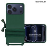 Θήκη Σιλικόνης με Κορδόνι CarryHang Sonique Apple iPhone 17 Pro Max Πράσινο Σκούρο