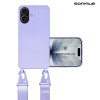 Θήκη Σιλικόνης με Strap CarryHang Sonique Apple iPhone 17 Λιλά