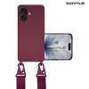 Θήκη Σιλικόνης με Strap CarryHang Sonique Apple iPhone 17 Μπορντό