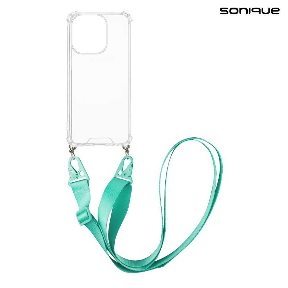 Θήκη Σιλικόνης με Strap Sonique Armor Clear Oppo A5 Pro 5G Γαλάζιο