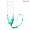 Θήκη Σιλικόνης με Strap Sonique Armor Clear Oppo A5 Pro 5G Γαλάζιο