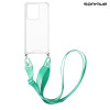 Θήκη Σιλικόνης με Strap Sonique Armor Clear Oppo Reno13 5G Γαλάζιο