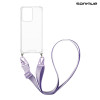Θήκη Σιλικόνης με Strap Sonique Armor Clear Oppo Reno13 Pro 5G Λιλά