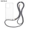 Θήκη Σιλικόνης με Κορδόνι Sonique Armor Clear Oppo Reno13 Pro 5G Rainbow Μαύρο